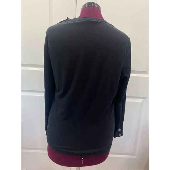 nautica black shoulder buttons long sleeve size XL - Picture 6 of 9
